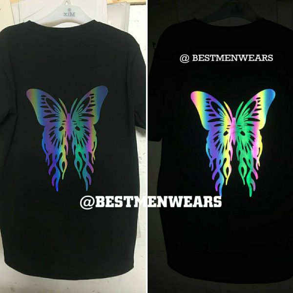 RAINBOW REFLECTIVE TSHIRT- BUTTERFLY
