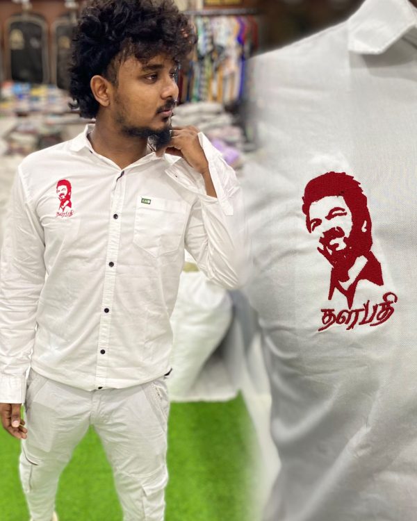 THALAPATHY EMBROIDERY SHIRT
