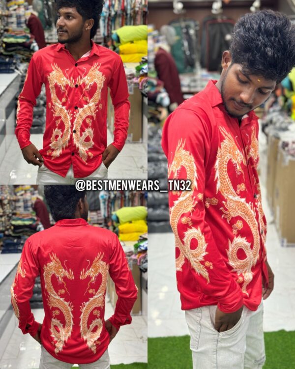 AJITH GBU RED DRAGON SHIRT - Image 4