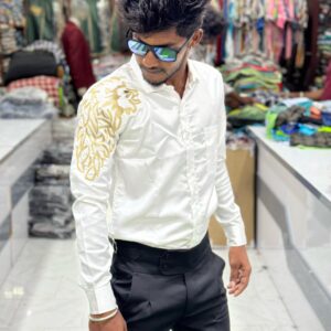 AAVESHAM WHITE LION SHIRT