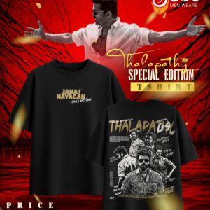 Thalapathy one last dance Black tshirt
